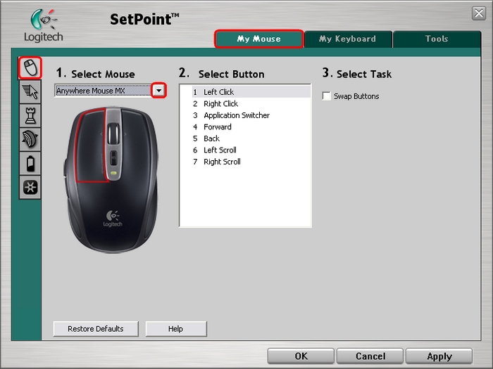 Select mouse. Logitech setpoint. Кнопки сбоку на мышке для чего. Название кнопок мыши. Название всех кнопок на мышке.